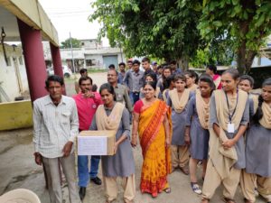 कोल्हापूर पूरग्रस्तांच्या मदतीकरीता रॅली